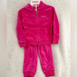 Juicy Couture Fuchsia Velour Set